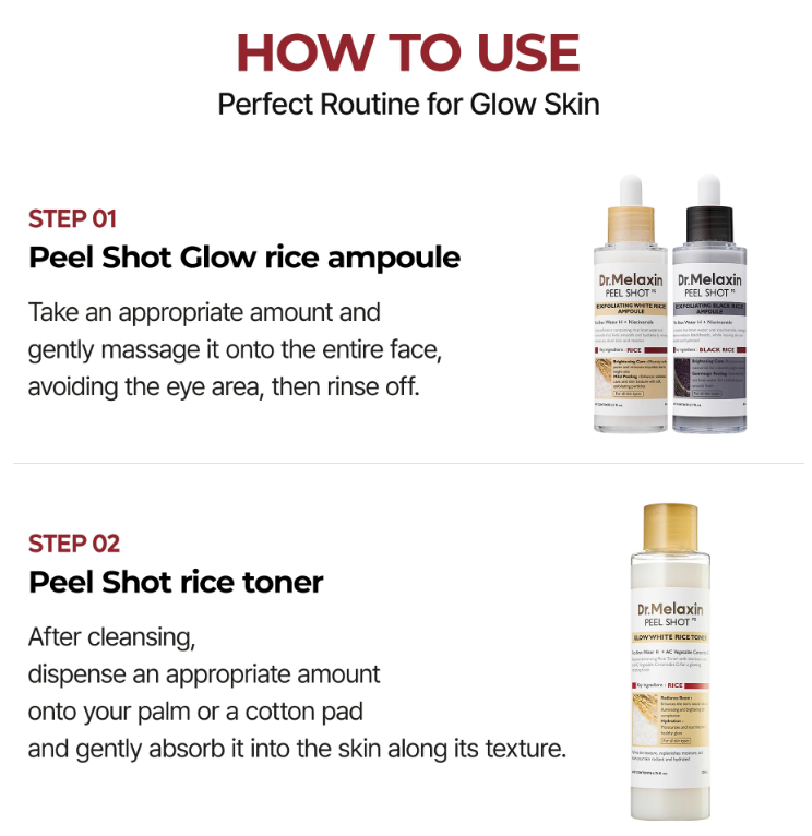 Glowé Rice Glow Shot – Blackhead-Removing Toner Essence